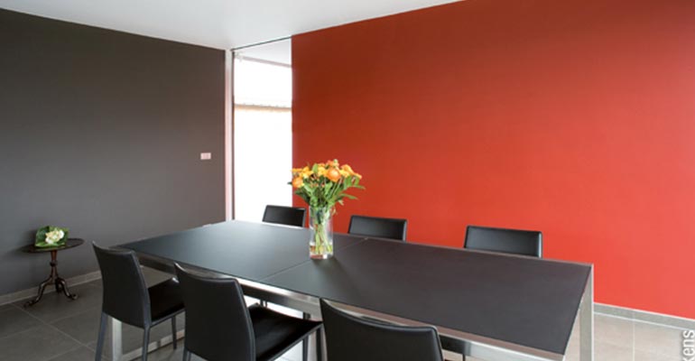 Innenraumgestaltung Orange