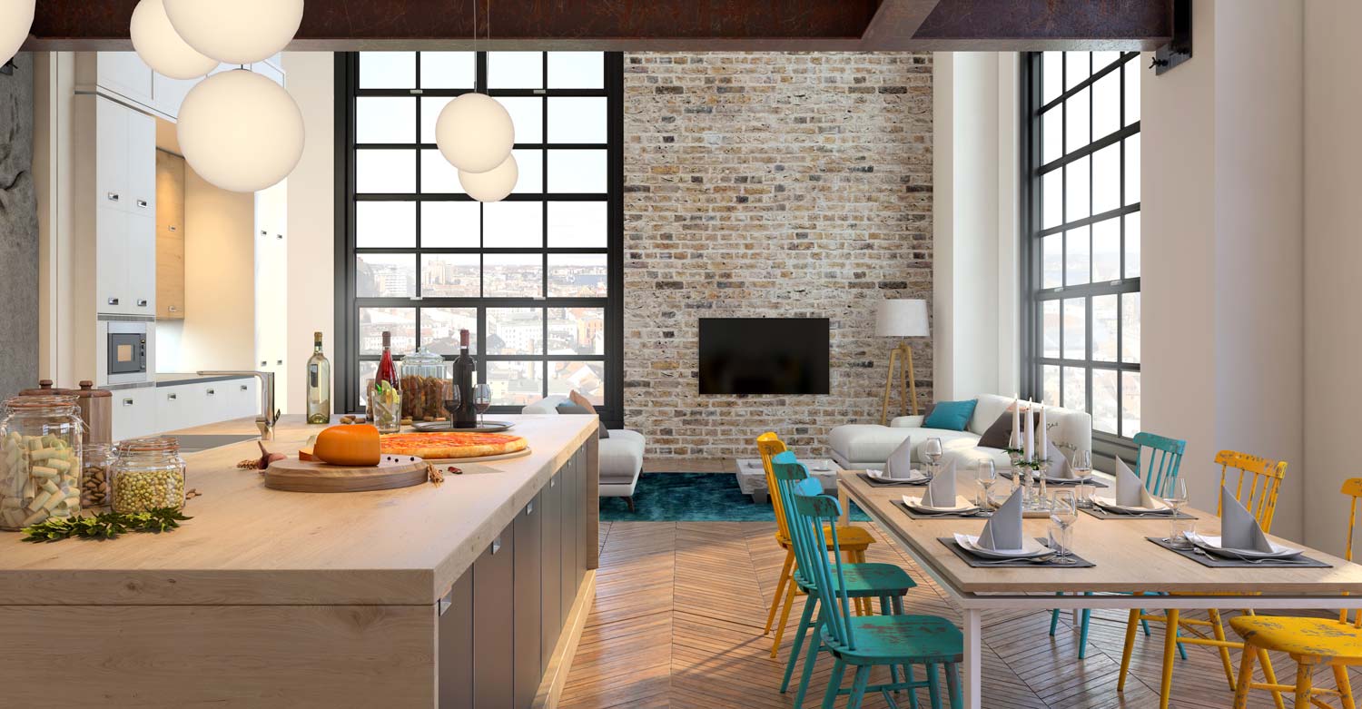 Küche in einem Apartment